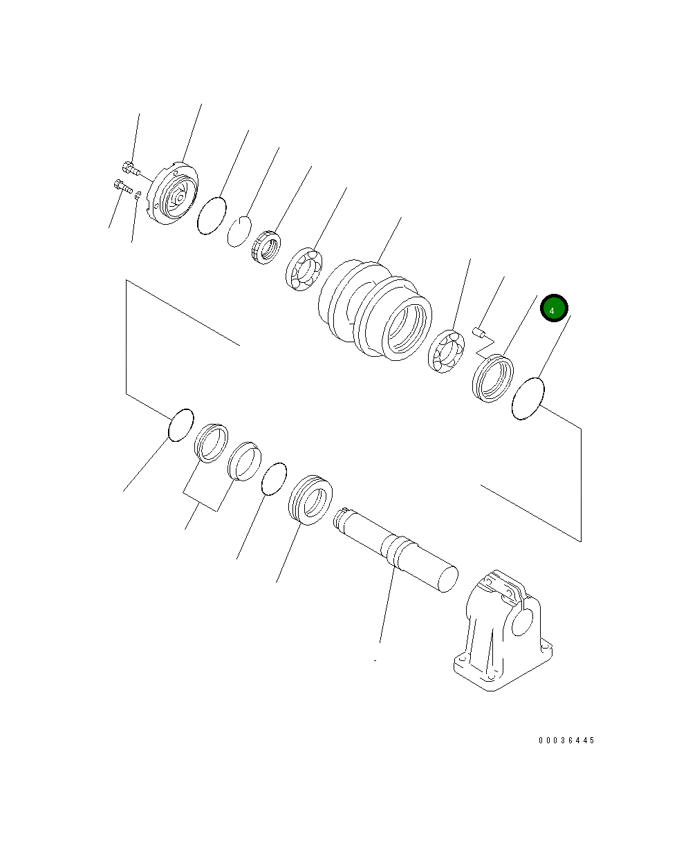 Кольцо 198-30-45710 Komatsu