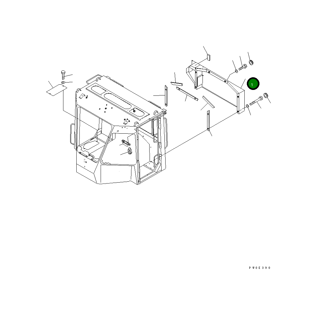 Крышка 424-923-3110 Komatsu