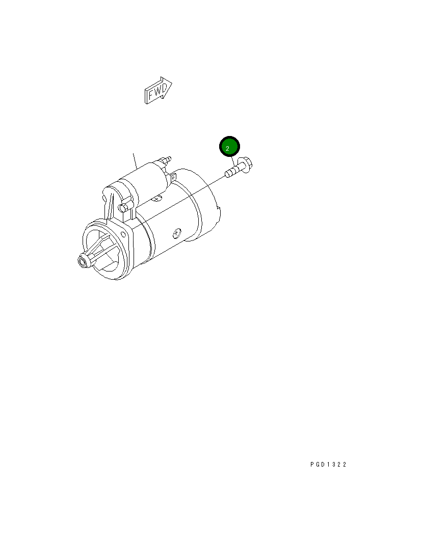 Болт 456-782  Komatsu