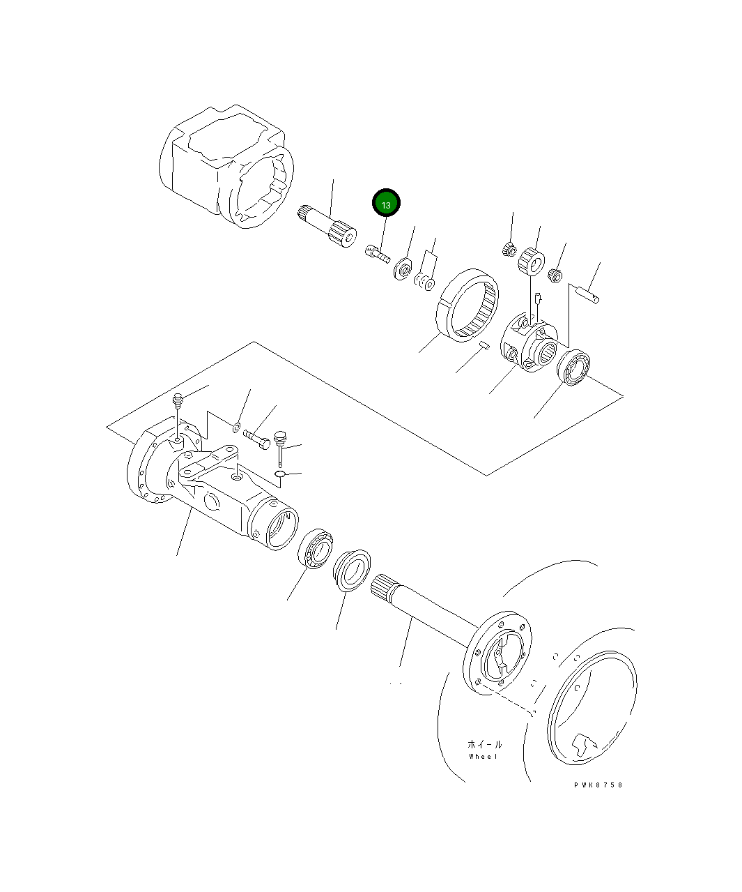 Болт 706-77-40310  Komatsu
