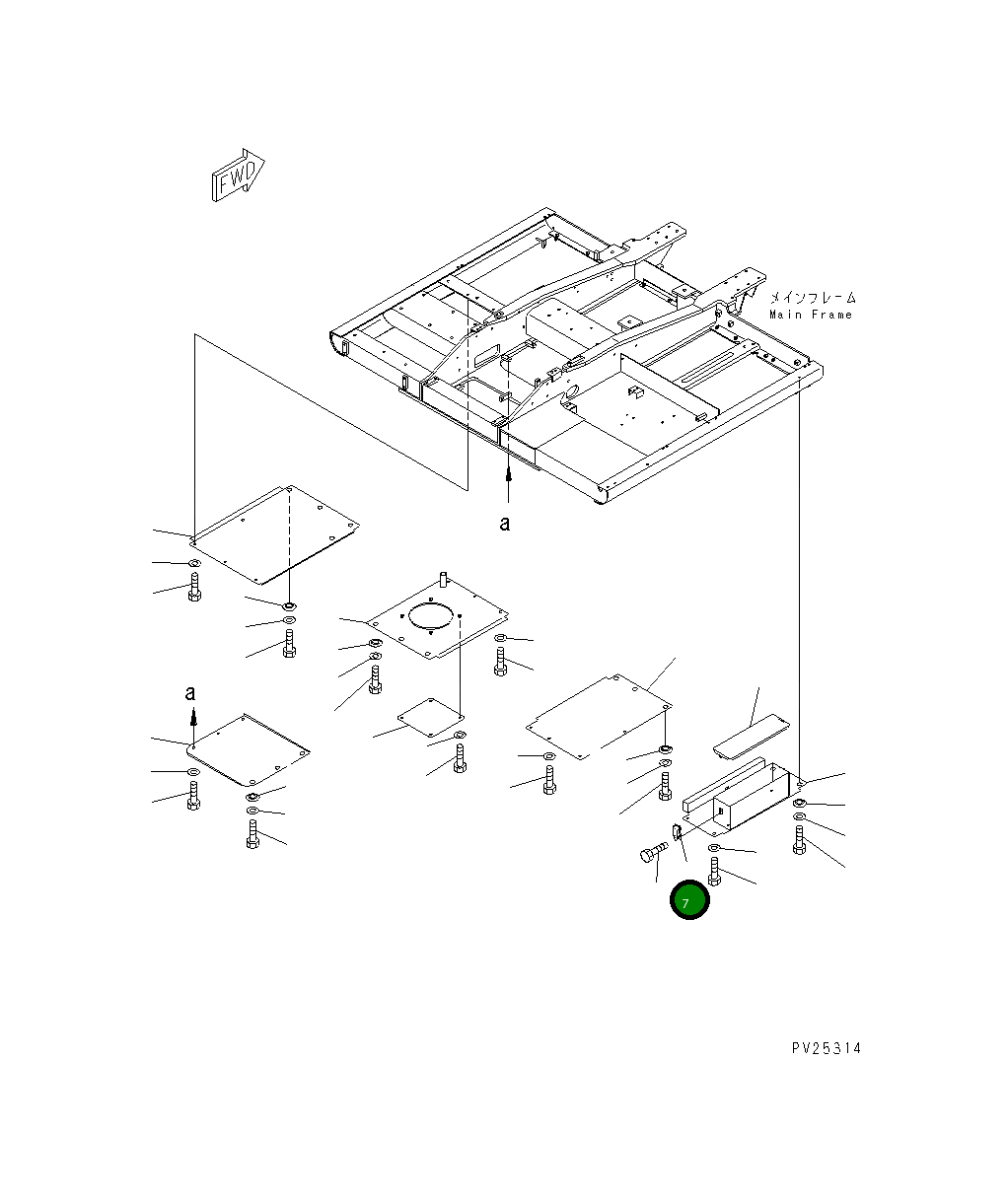 Болт 01016-20512 Komatsu