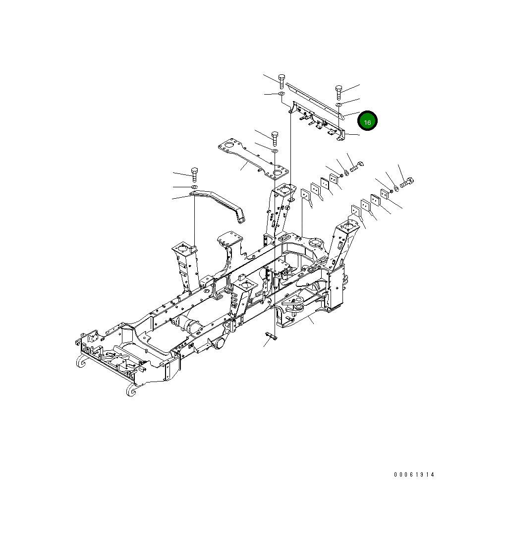 Крышка 56D-46-21230 Komatsu