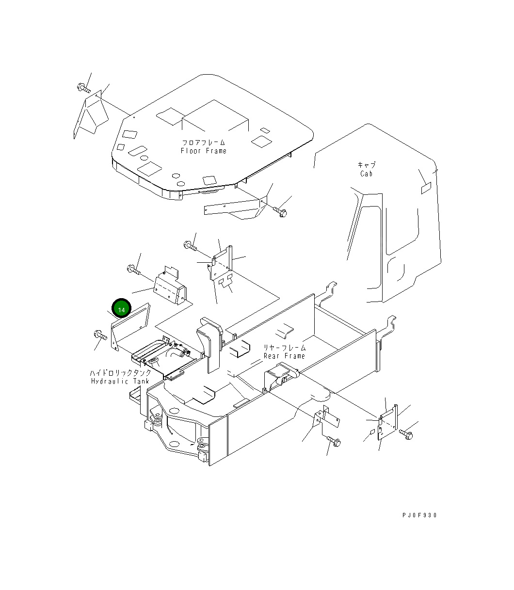 Крышка 415-S62-2212 Komatsu