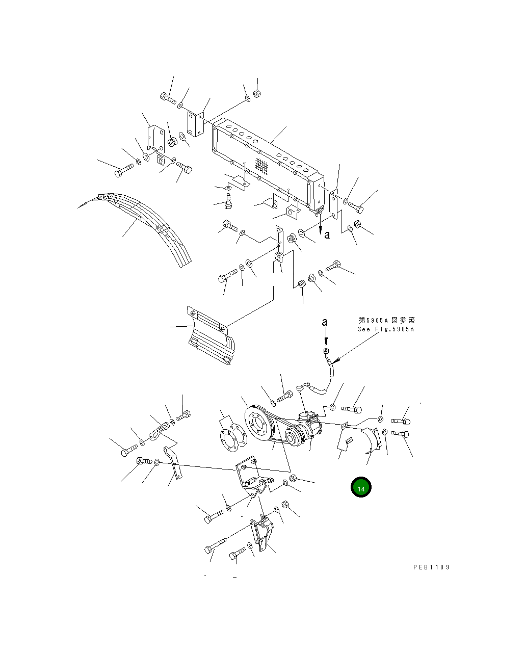 Крышка 175-911-8270 Komatsu
