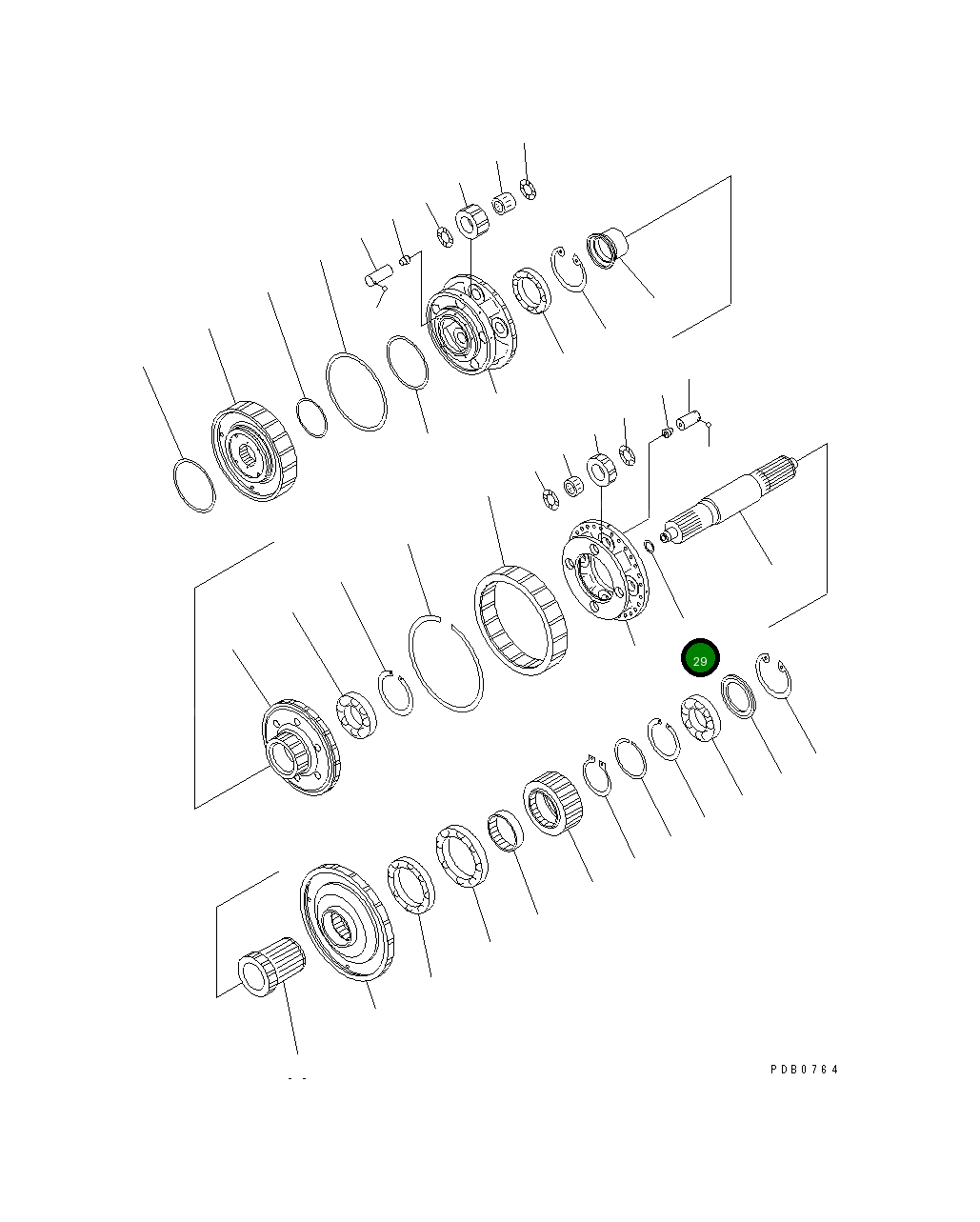 Кольцо 07018-10251 Komatsu