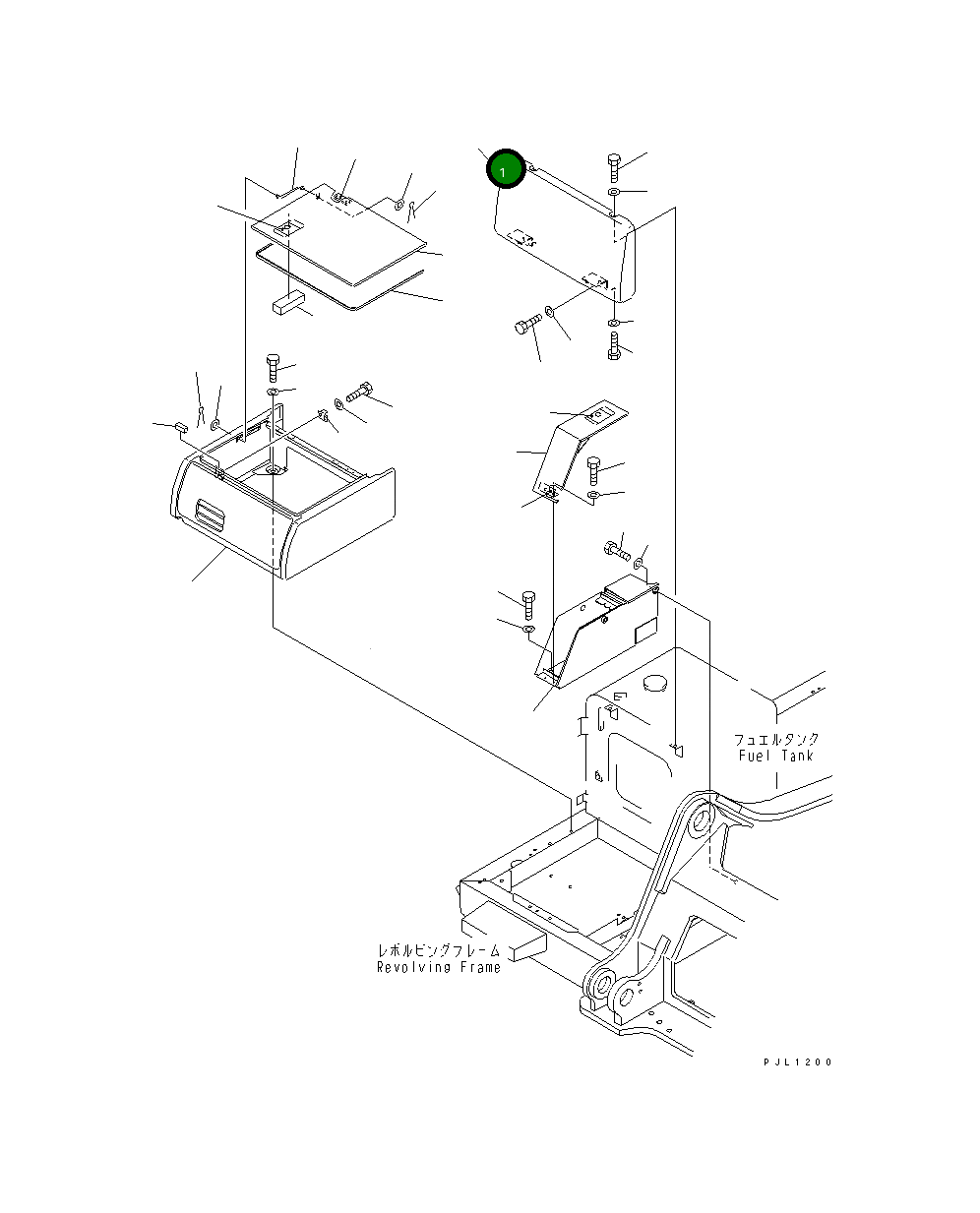 Крышка 207-54-62313  Komatsu