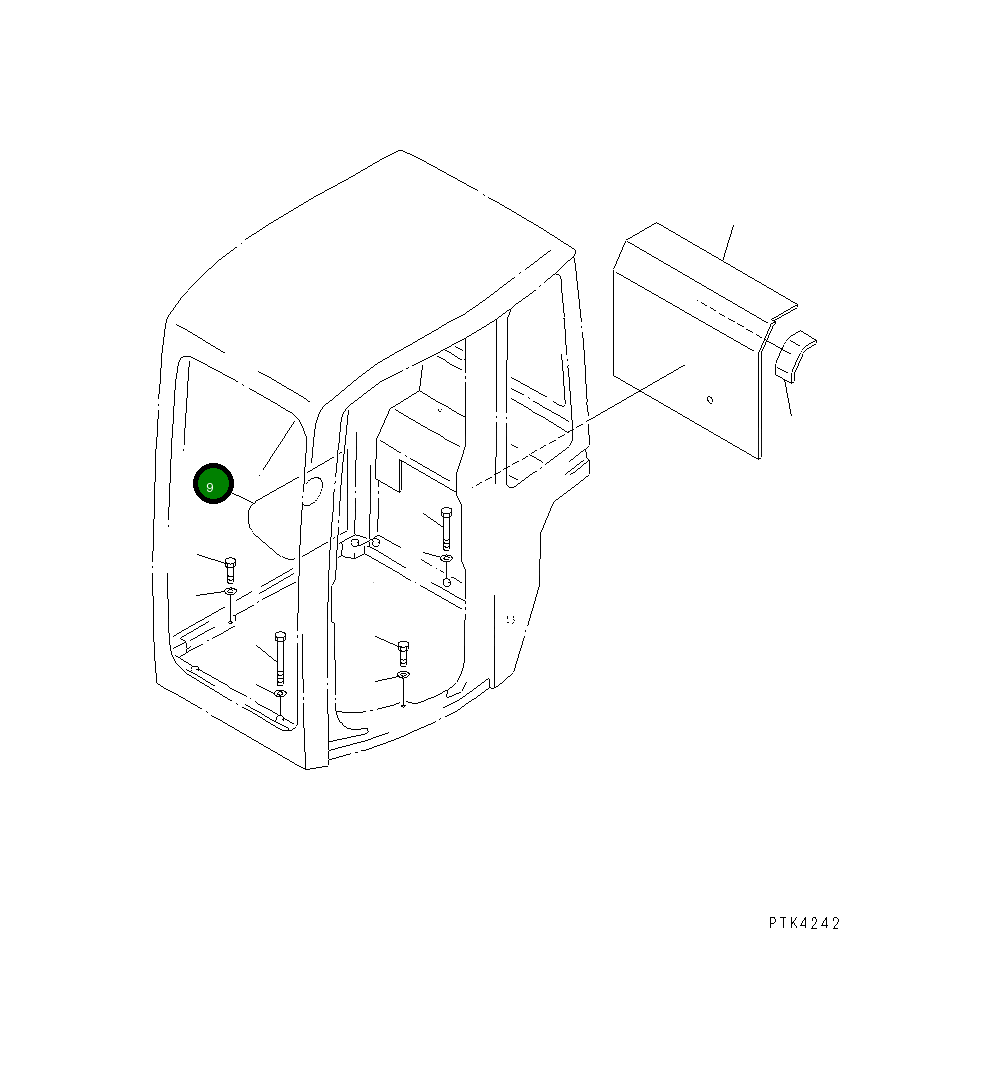 Крышка 21Y-54-11860 Komatsu