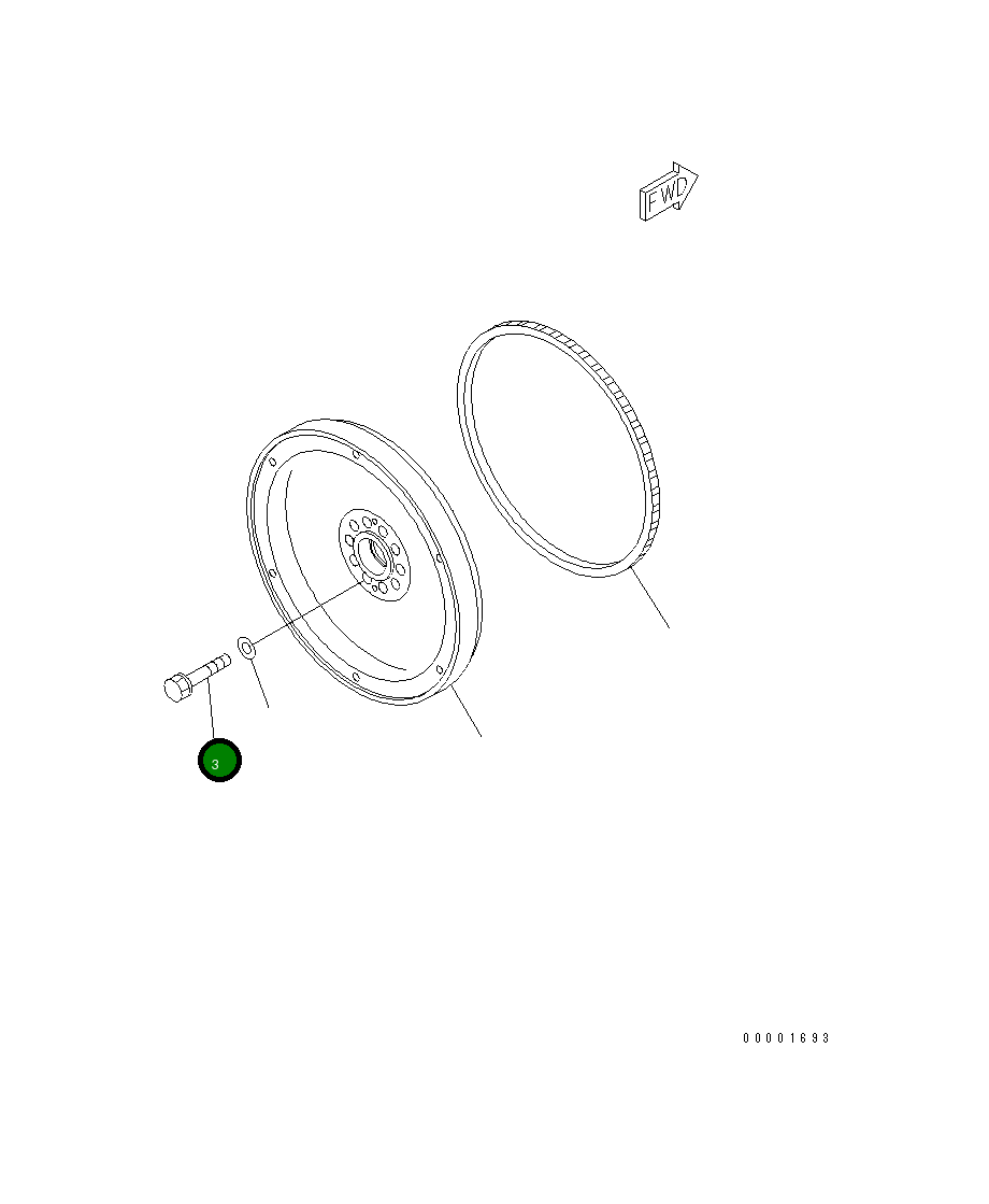 Болт 6240-31-1760 Komatsu