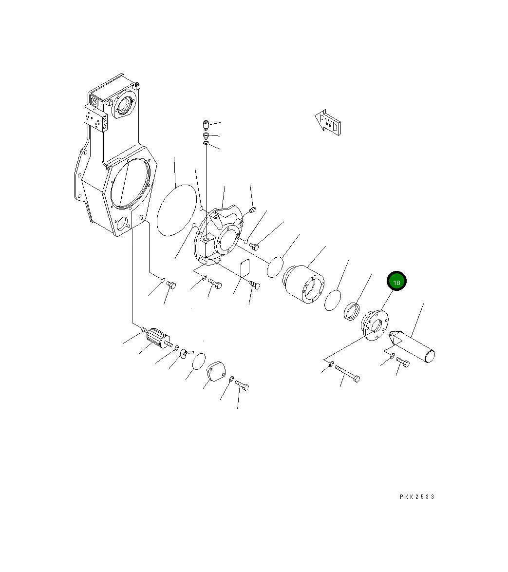 Крышка 12G-X56-1190 Komatsu