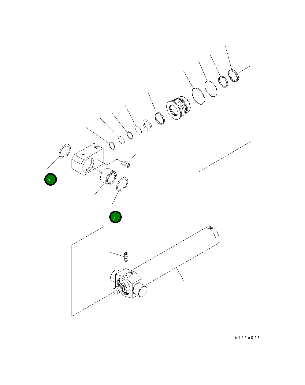 Кольцо 04065-01204 Komatsu