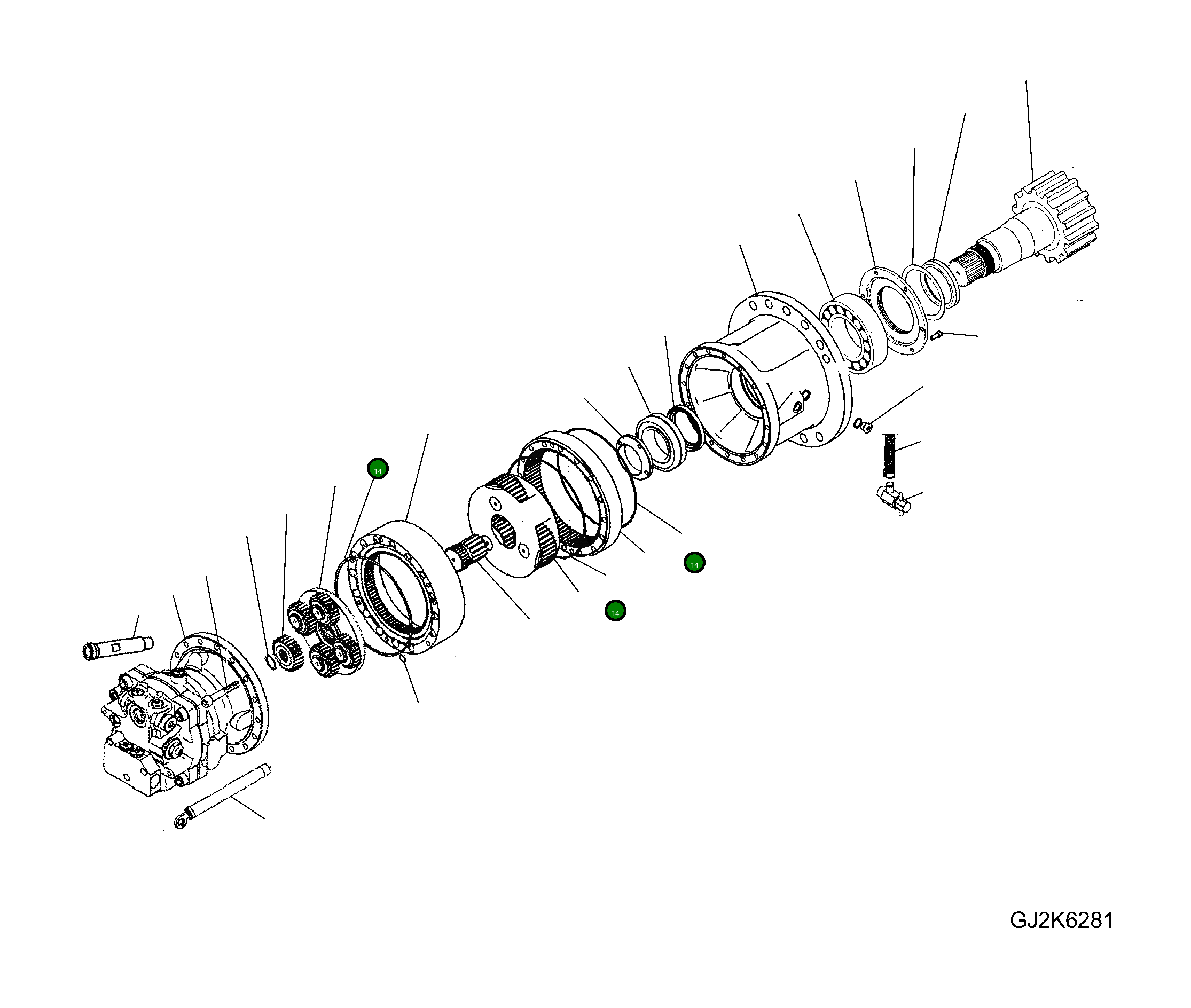 Кольцо уплотнительное (O-Ring) 20J-26-32260  Komatsu