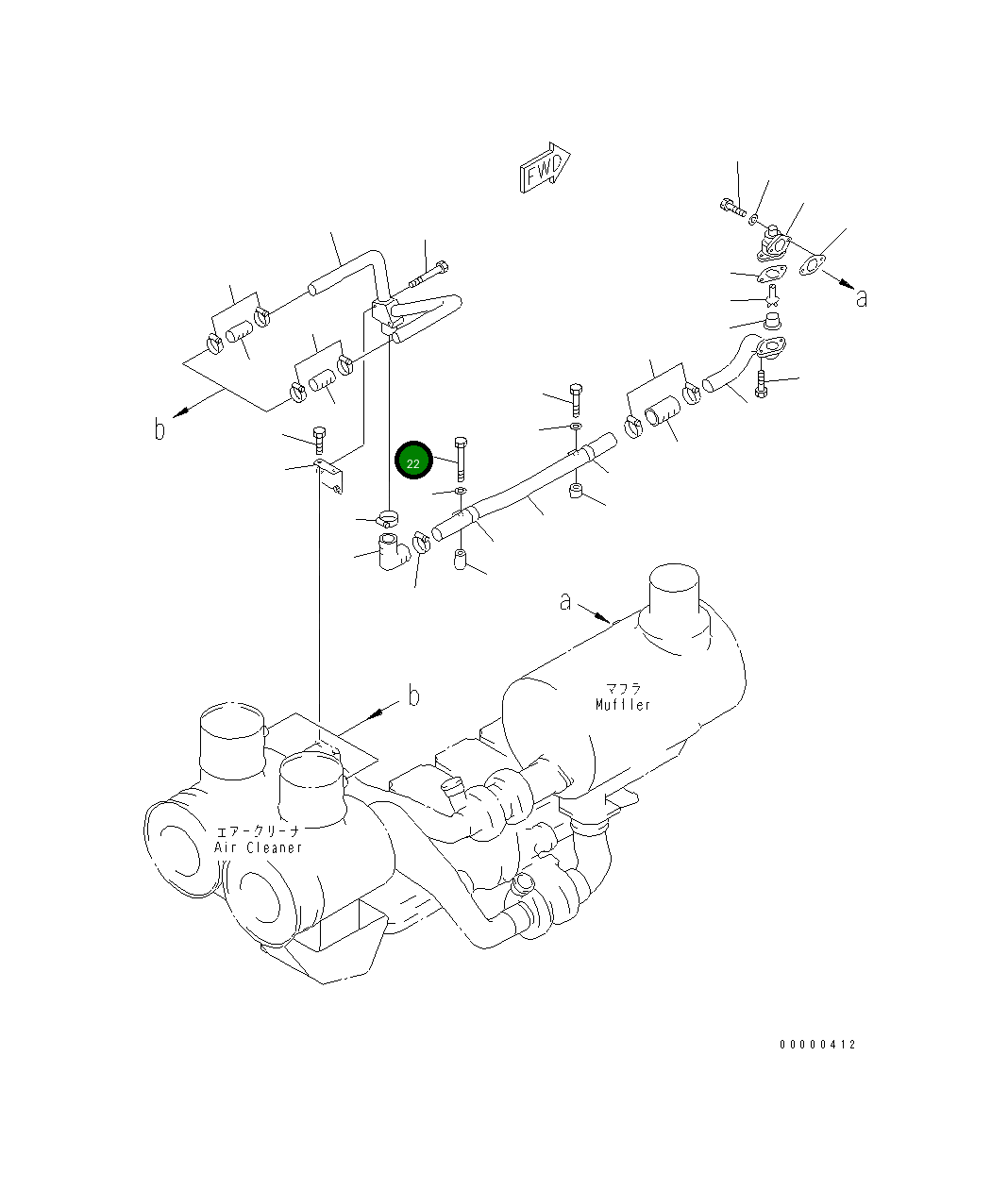 Болт 01010-E0885 Komatsu