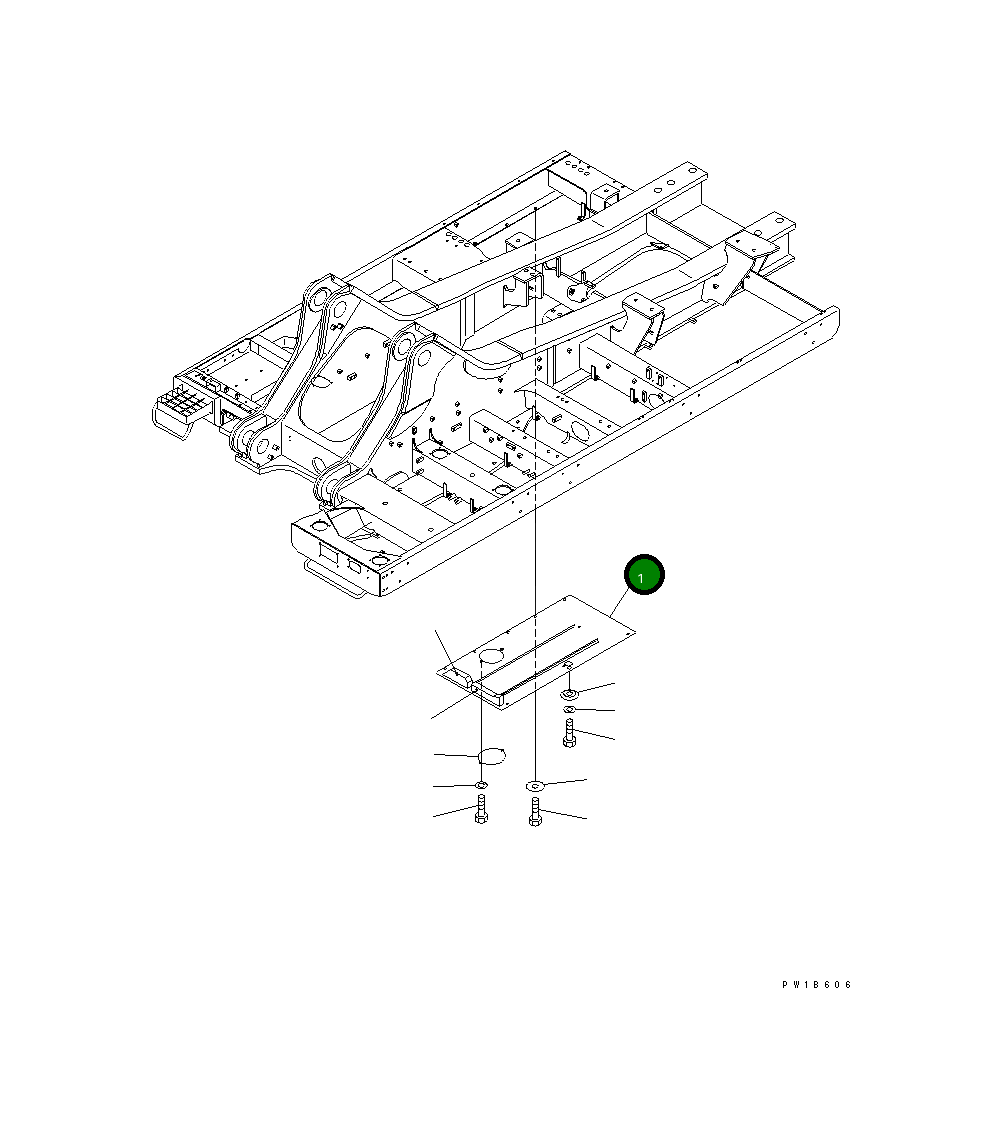 Крышка 209-53-11961  Komatsu
