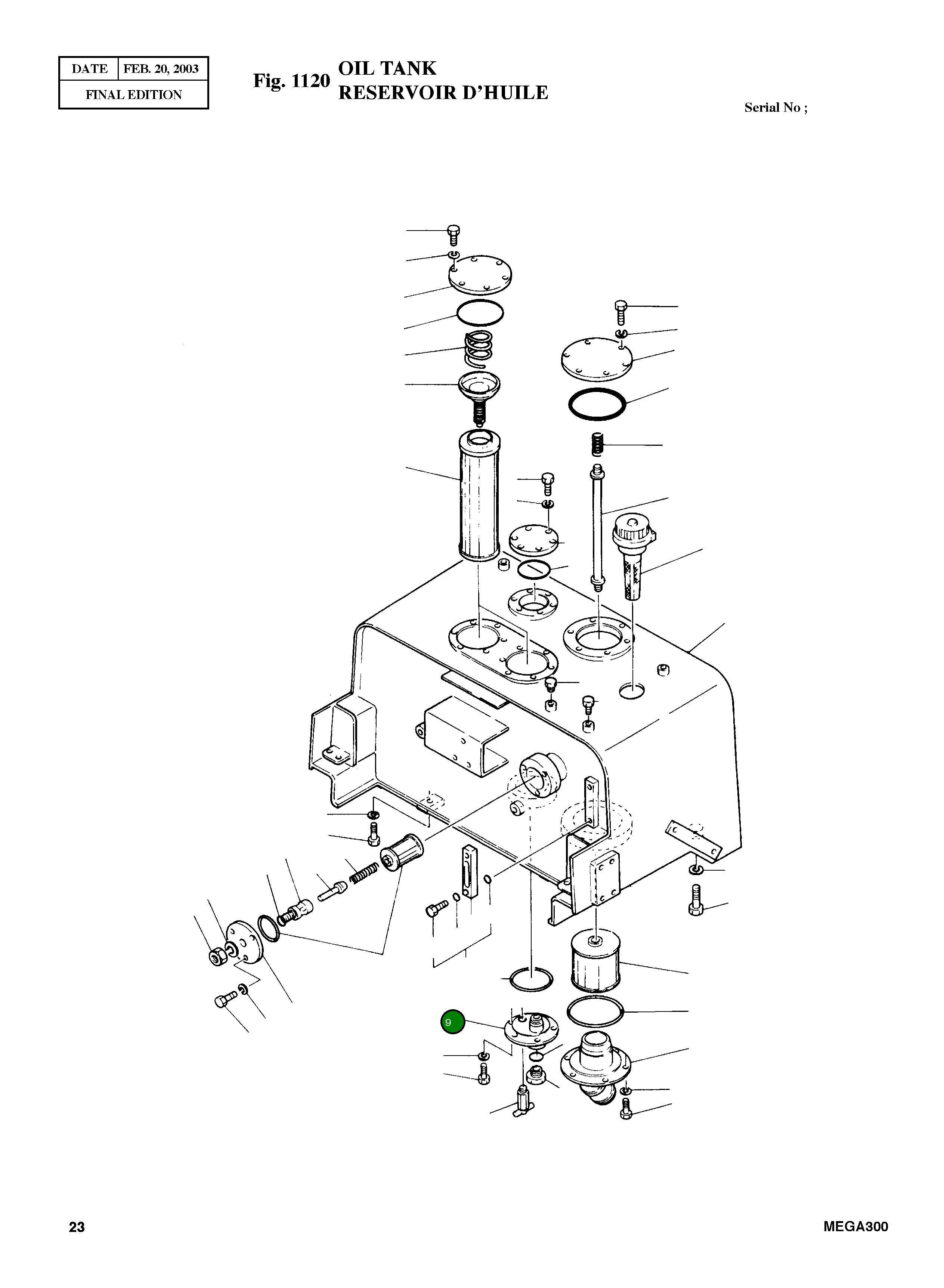 Крышка 4213-4009 Komatsu