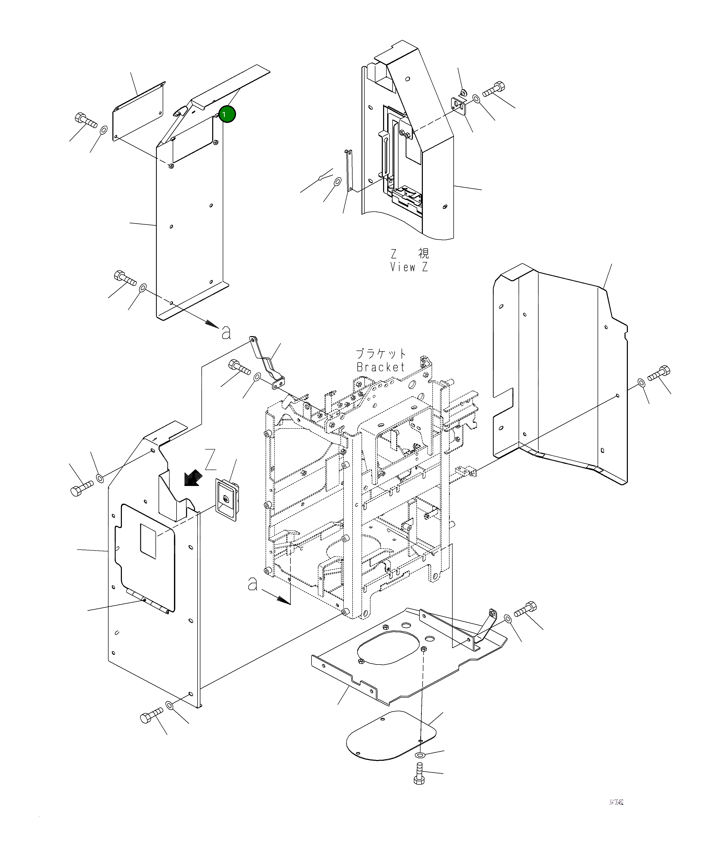 Крышка 421-43-68911  Komatsu