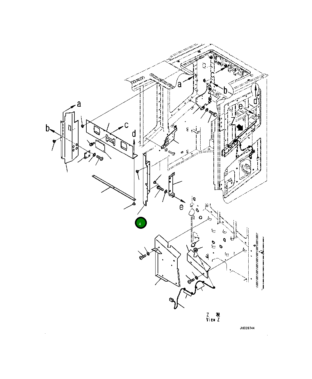 Крышка 4A2-53-12681 Komatsu