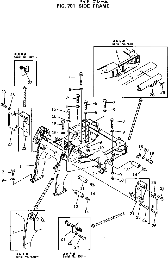 Болт 01018-32460 Komatsu