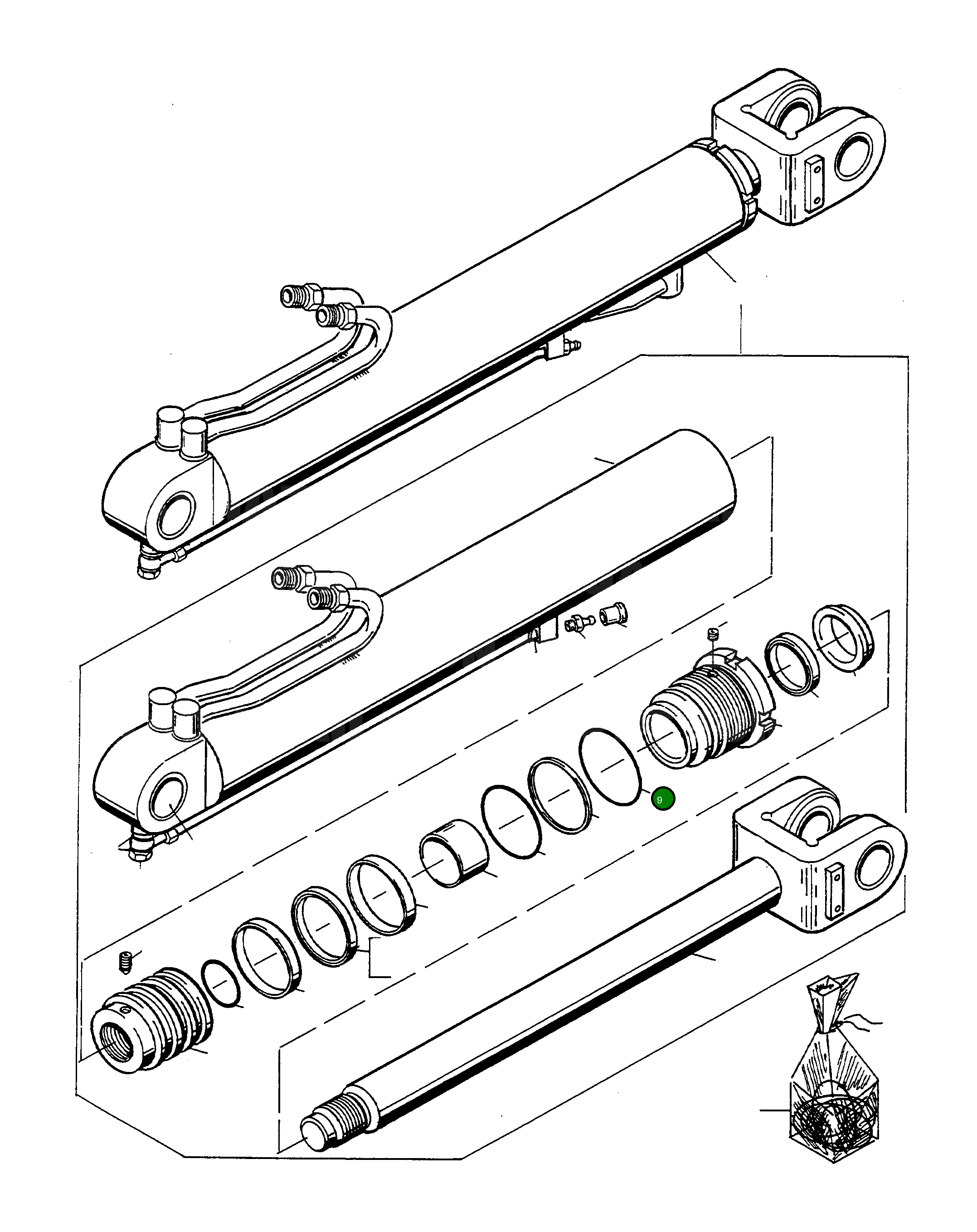 Кольцо уплотнительное (O-Ring) 4917407M1  Komatsu
