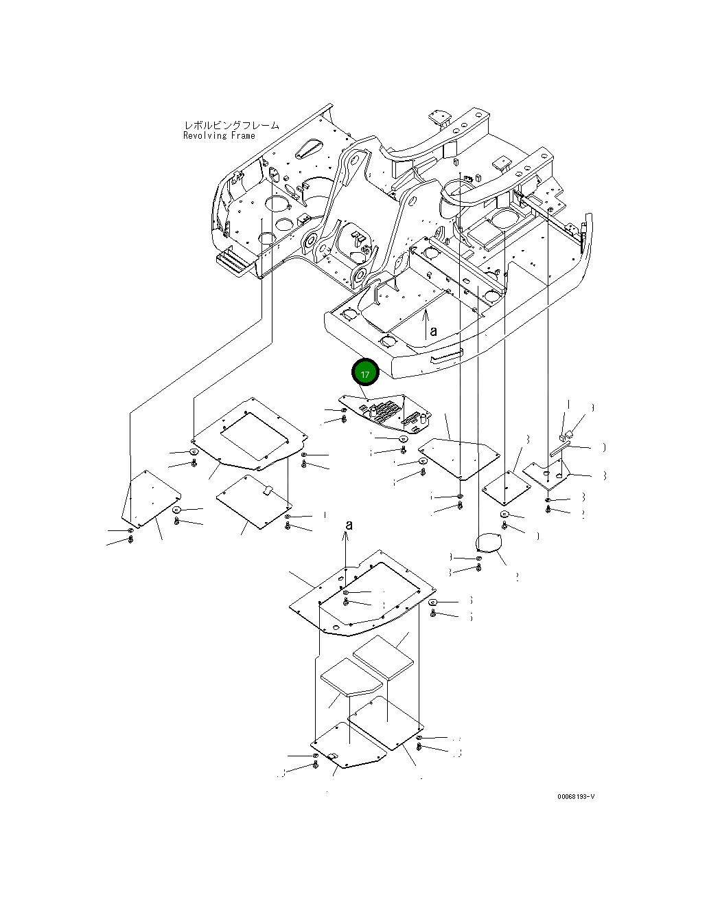 Крышка 22U-54-31140 Komatsu