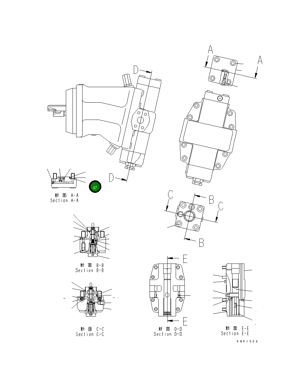 Кольцо уплотнительное (O-Ring) 20G-60-K6660  Komatsu