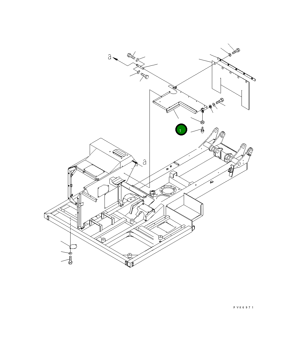 Крышка 13S-54-11460  Komatsu