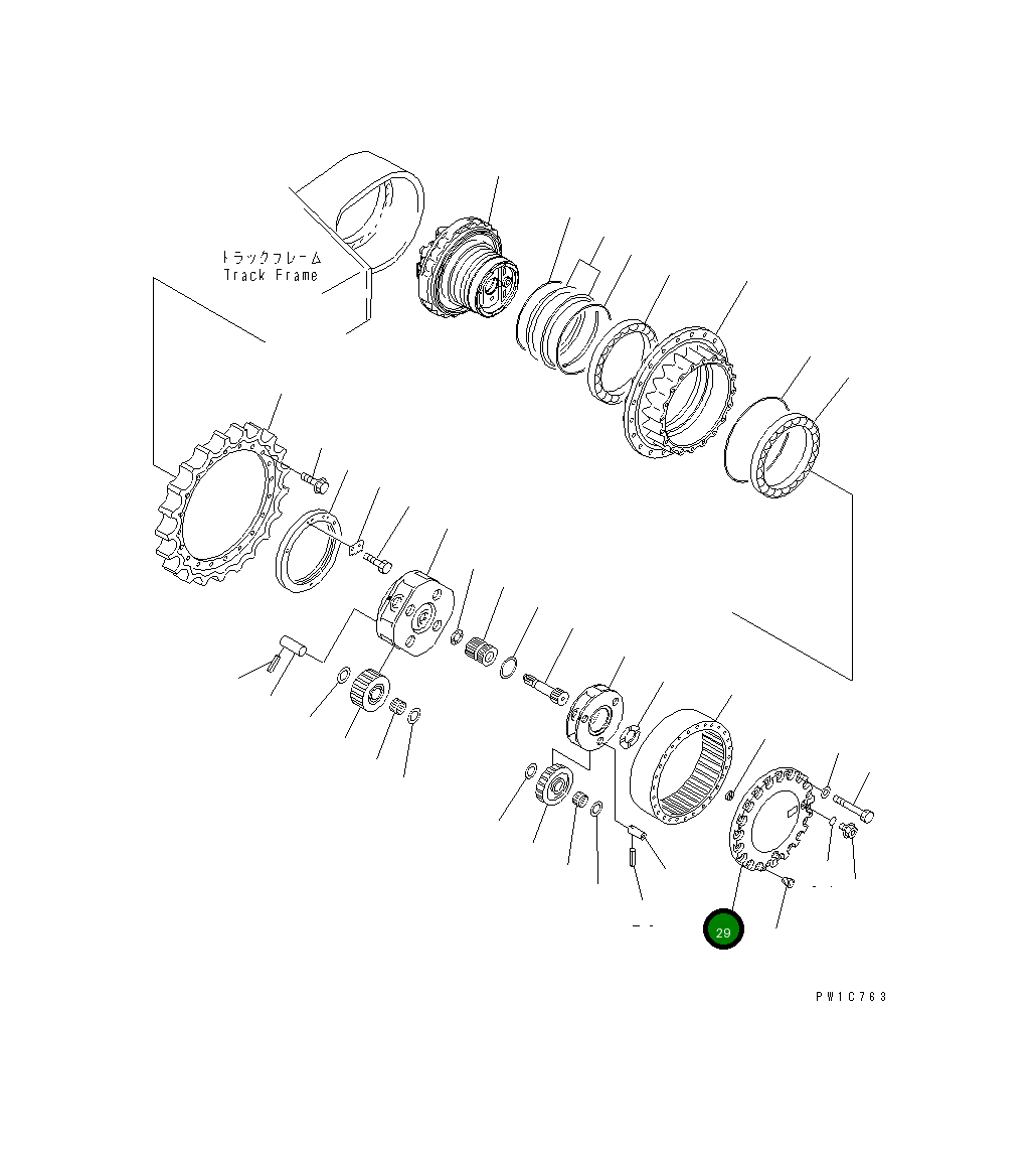 Крышка 207-27-71340  Komatsu