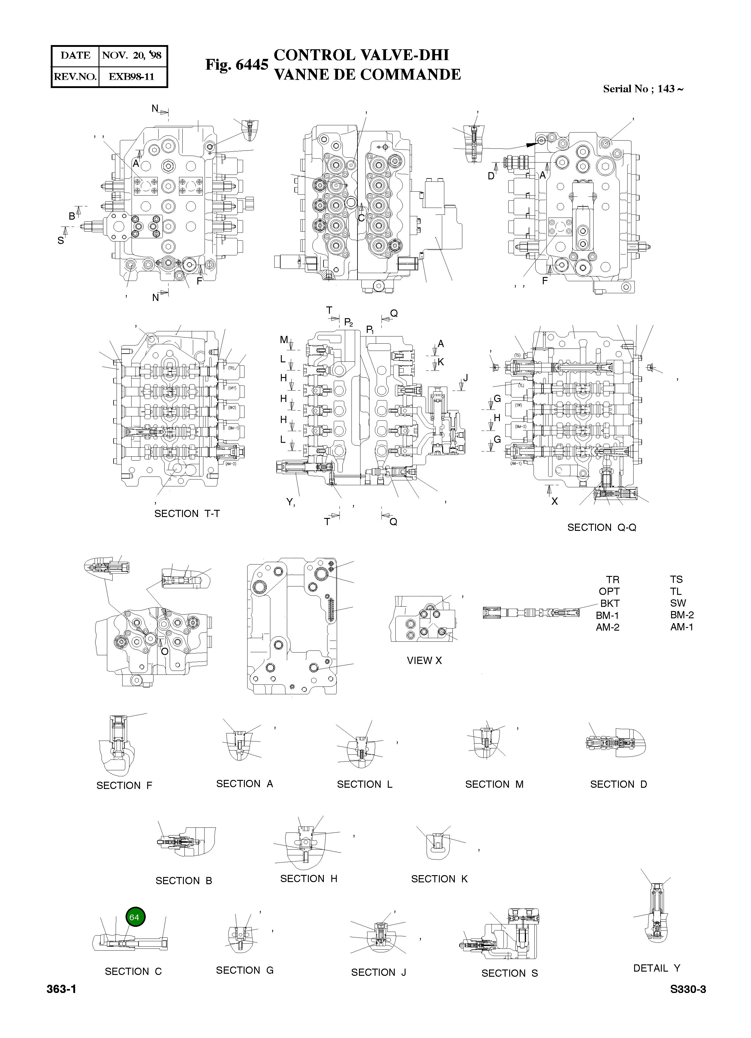 Кольцо уплотнительное (O-Ring) 2180-1217D50 Komatsu