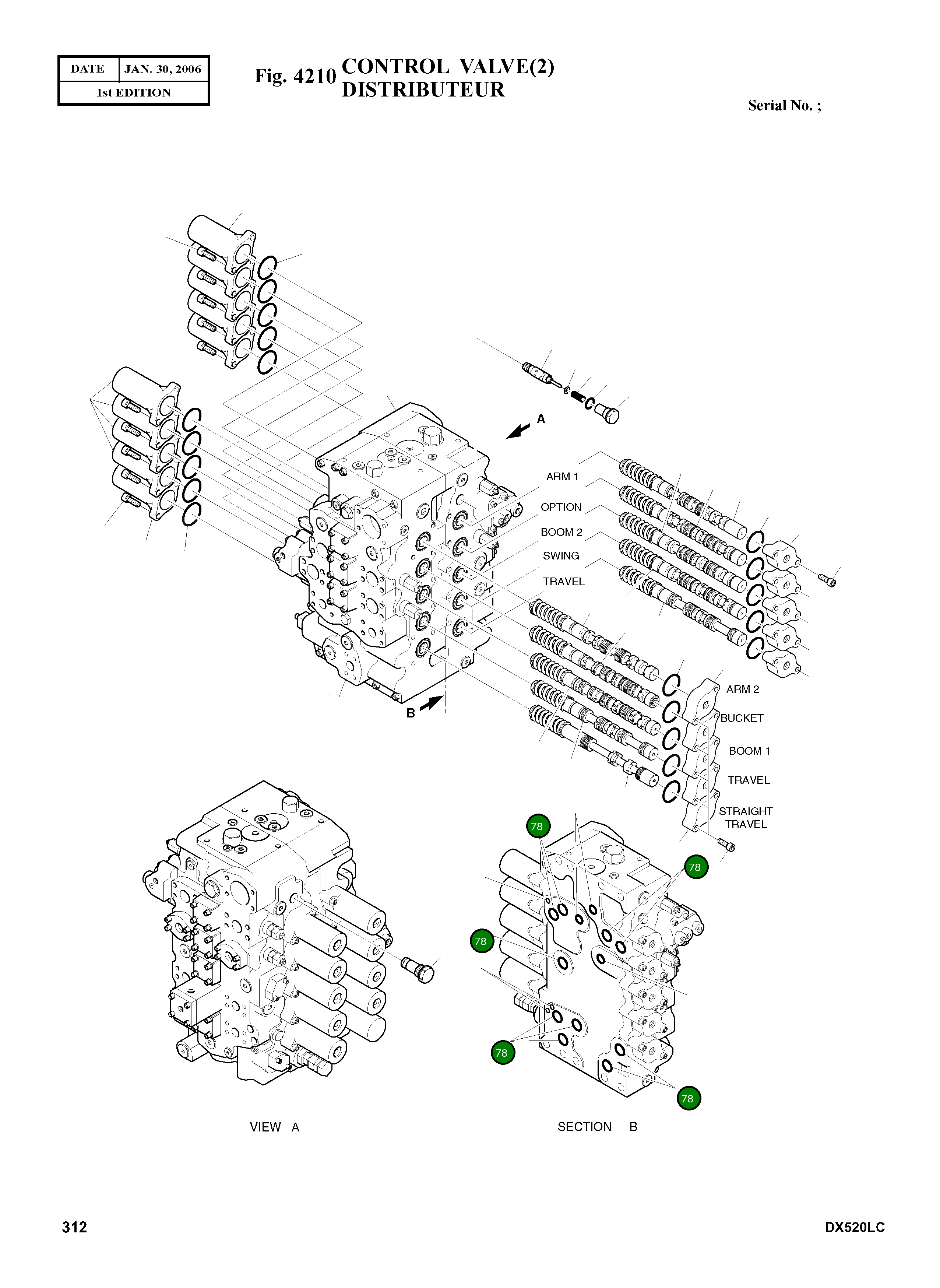 Кольцо уплотнительное (O-Ring) 2.180-00494 Komatsu