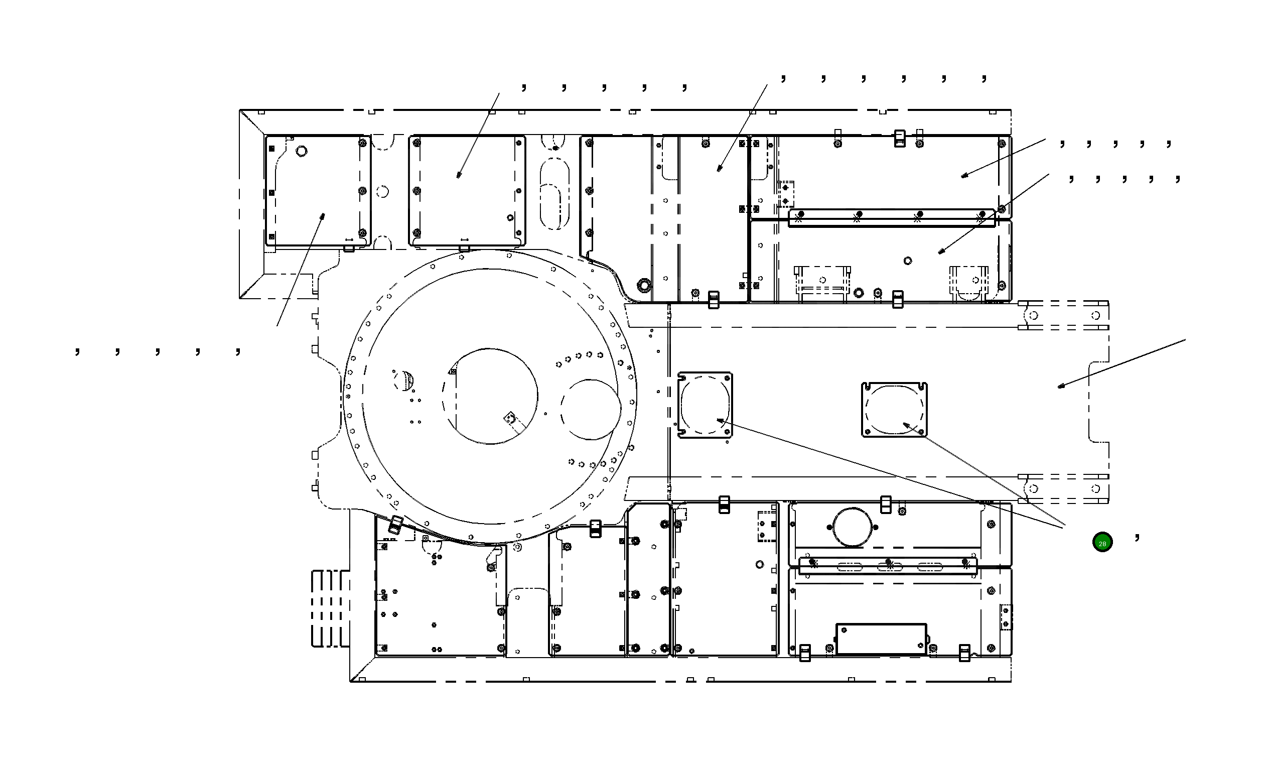 Крышка 207-54-KB410  Komatsu
