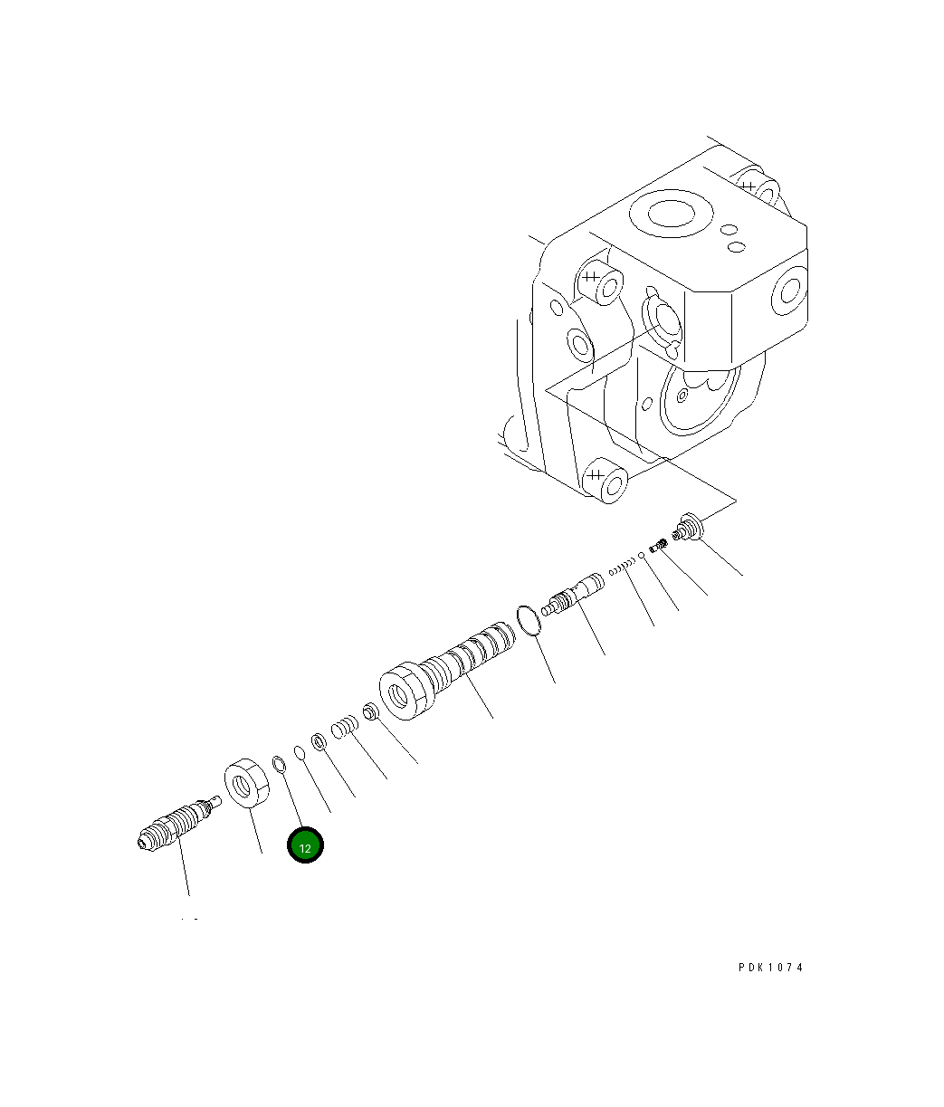 Кольцо 07001-01008 Komatsu