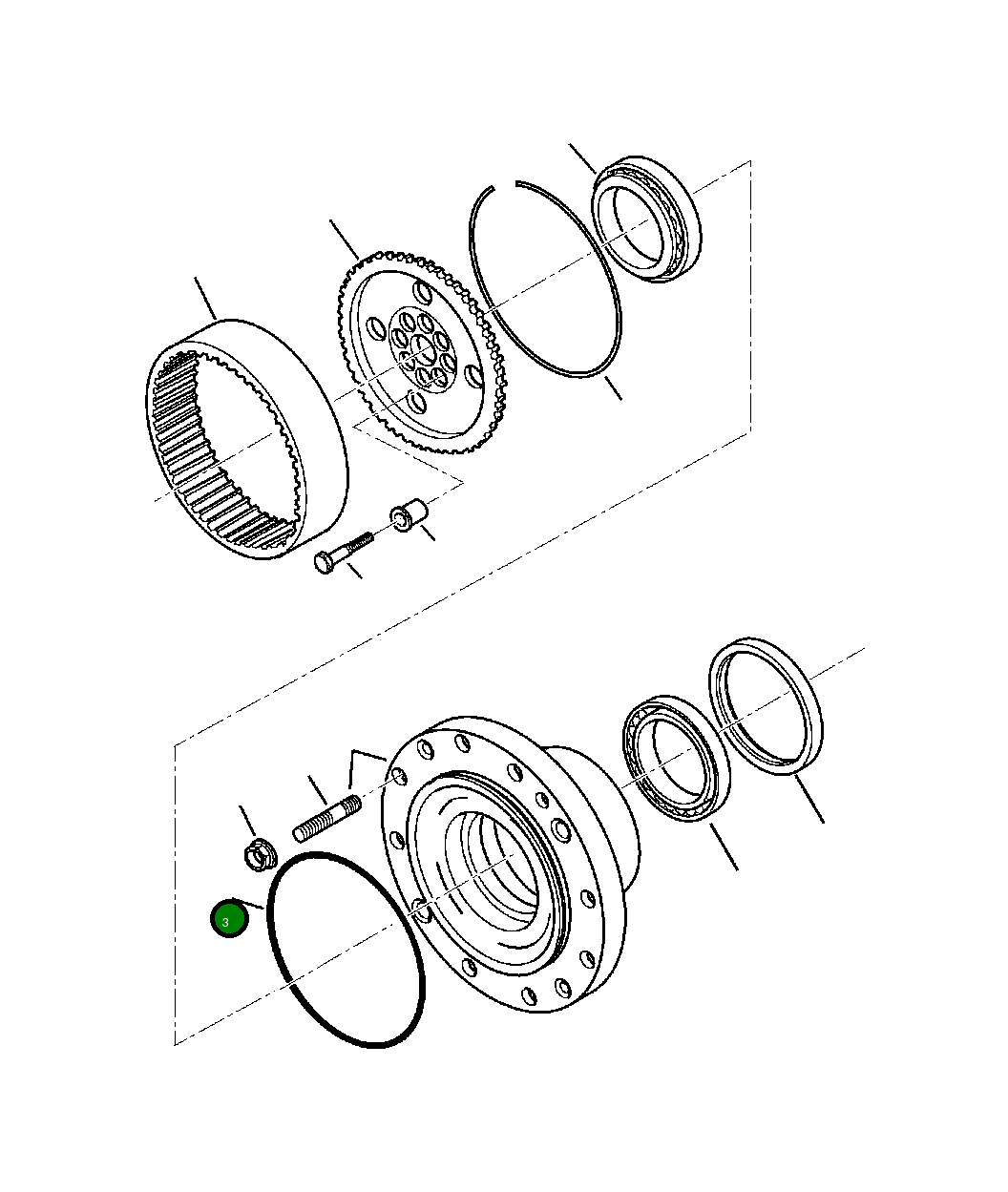 Кольцо уплотнительное (O-Ring) CA0028579  Komatsu