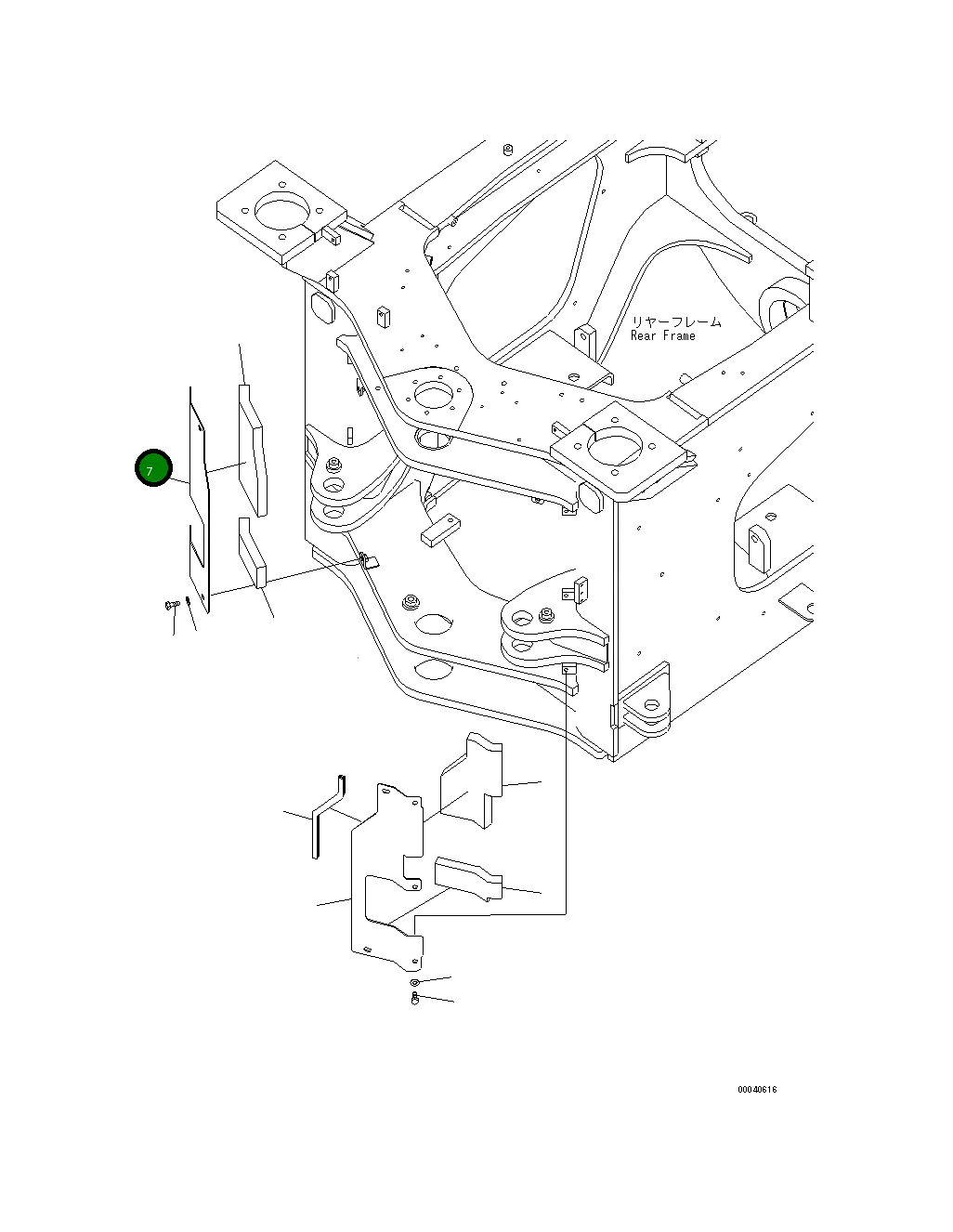 Крышка 423-46-44371 Komatsu