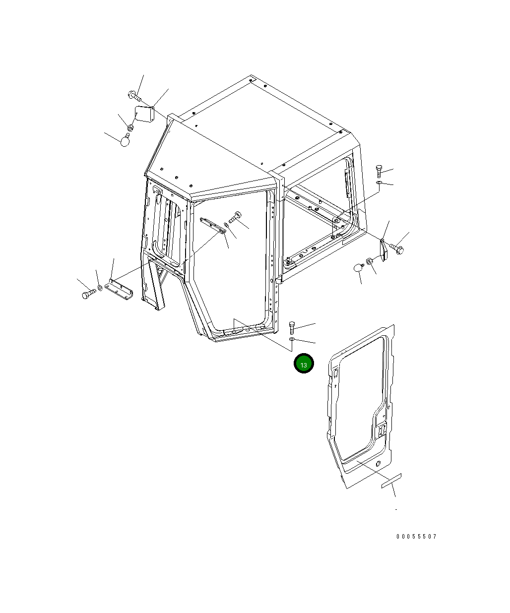 Крышка 198-Z11-2812 Komatsu
