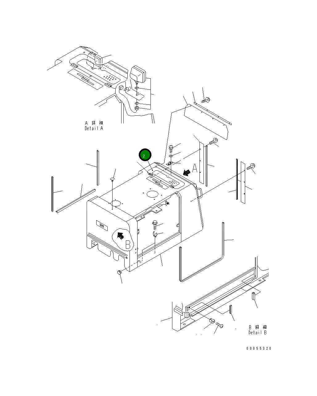 Крышка 415-54-22330  Komatsu