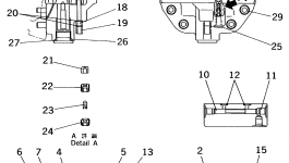 Золотник UC1100308713 Komatsu