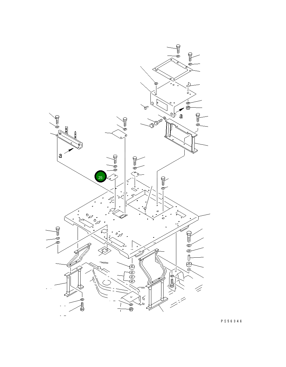 Крышка 23B-43-12330  Komatsu