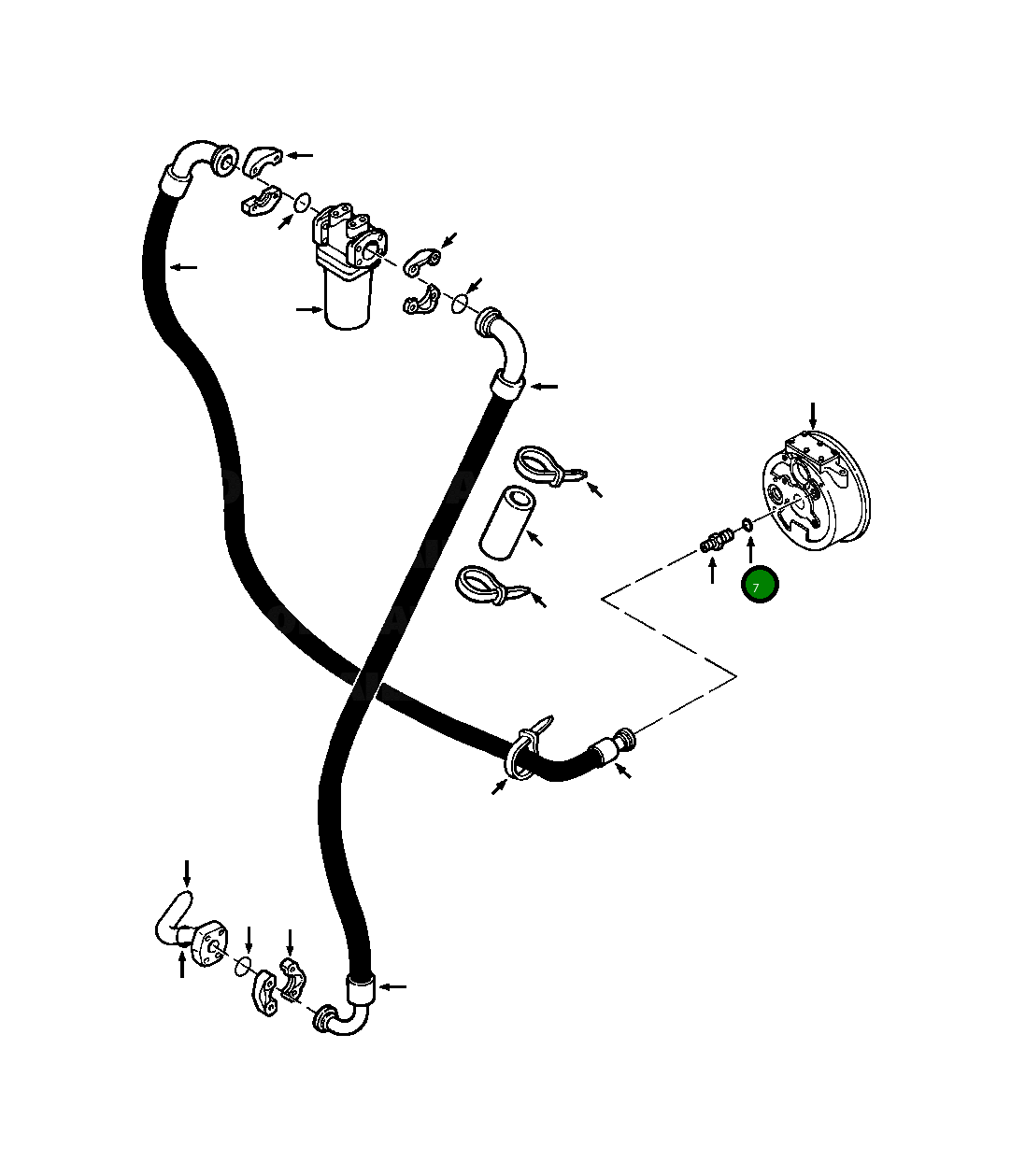 Кольцо уплотнительное (O-Ring) 30 106 R1 Komatsu