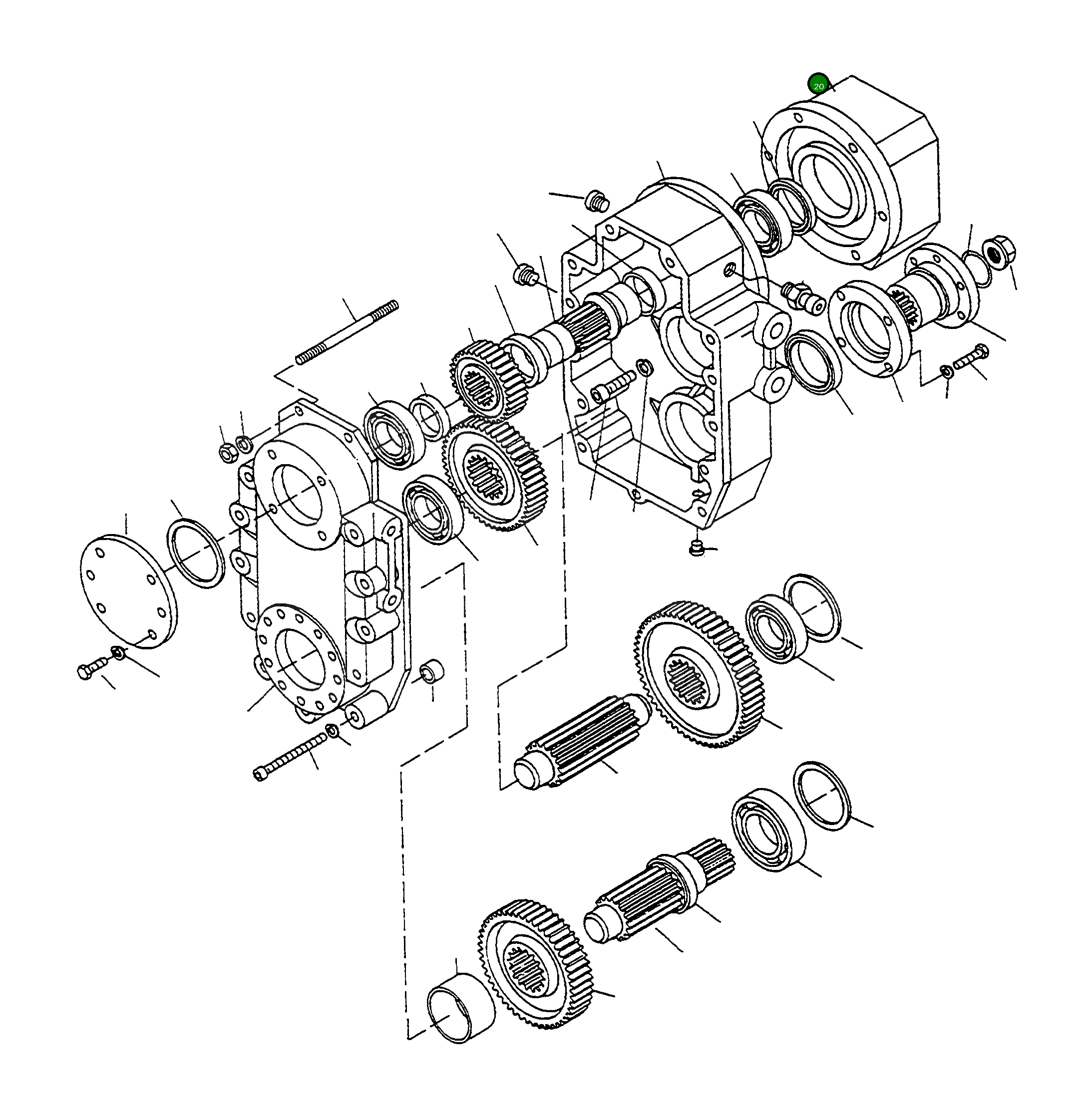 Крышка 4919084M1 Komatsu