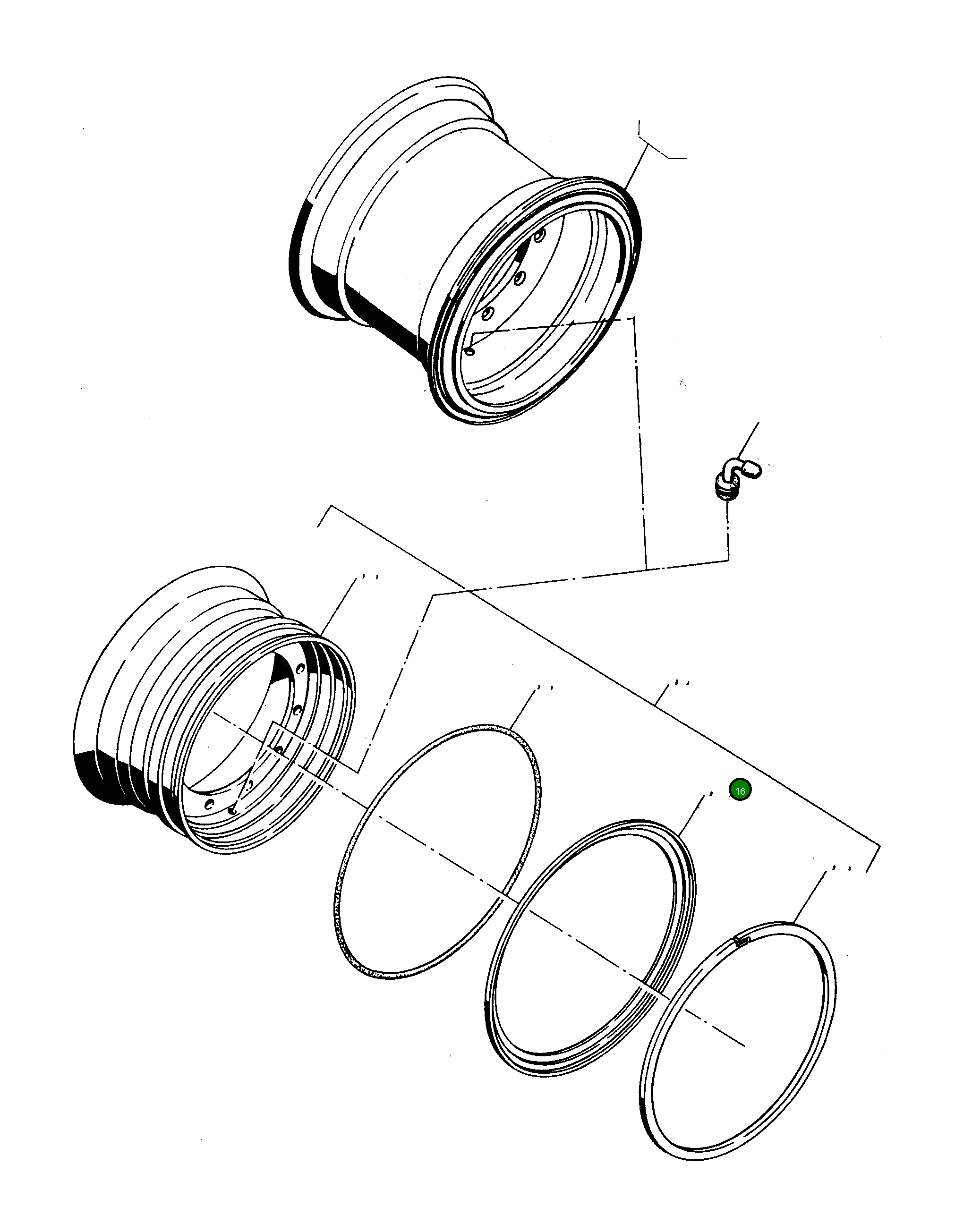 Кольцо 3229202M1 Komatsu