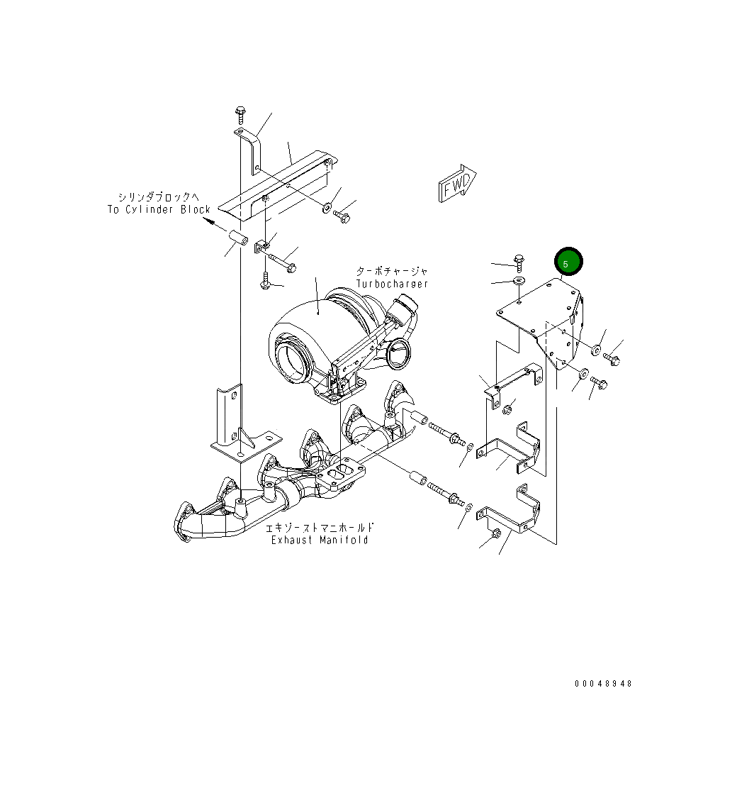 Крышка 6745-81-8440  Komatsu