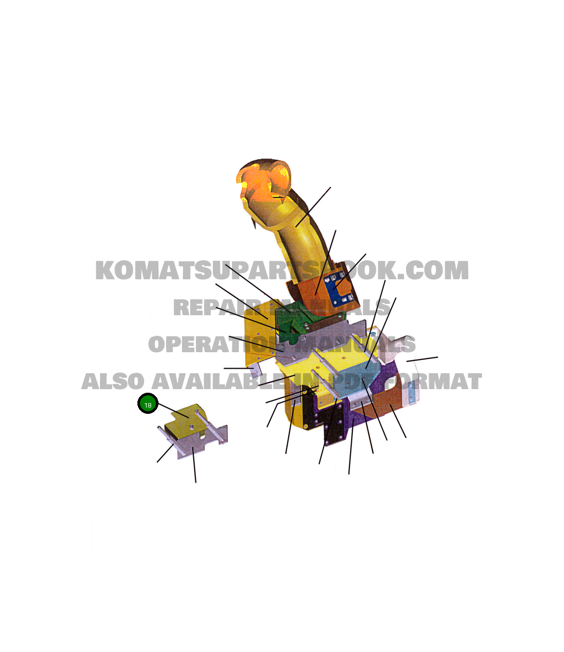 Крышка 207-01-A3520 Komatsu