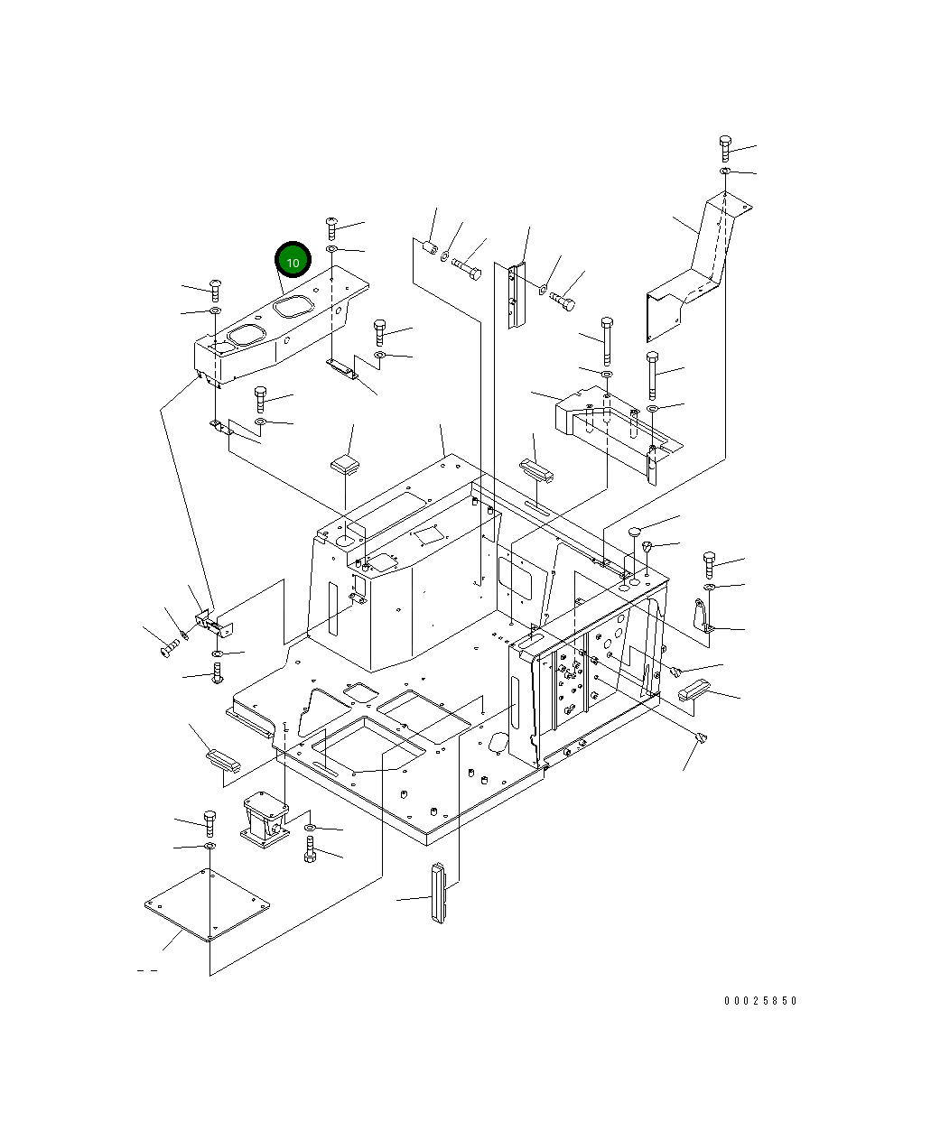 Крышка 19M-54-34230  Komatsu