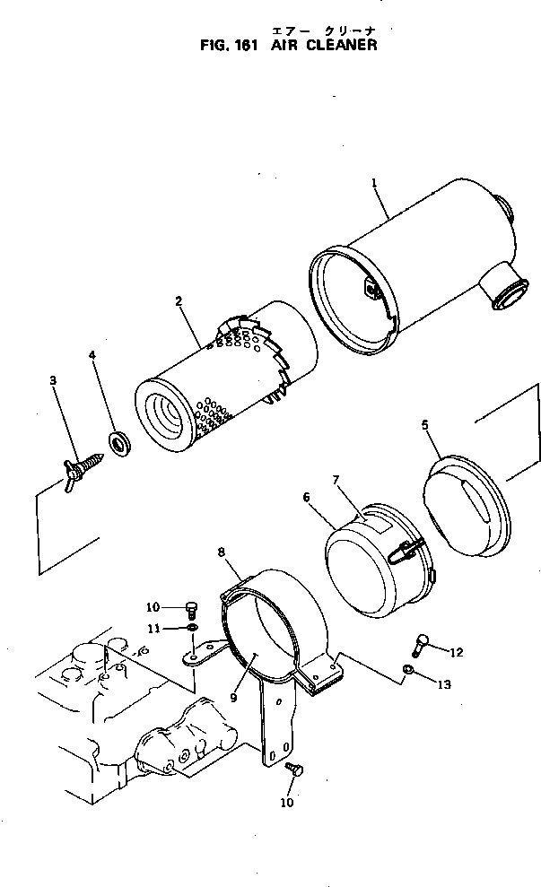 Болт YM26116-080302  Komatsu