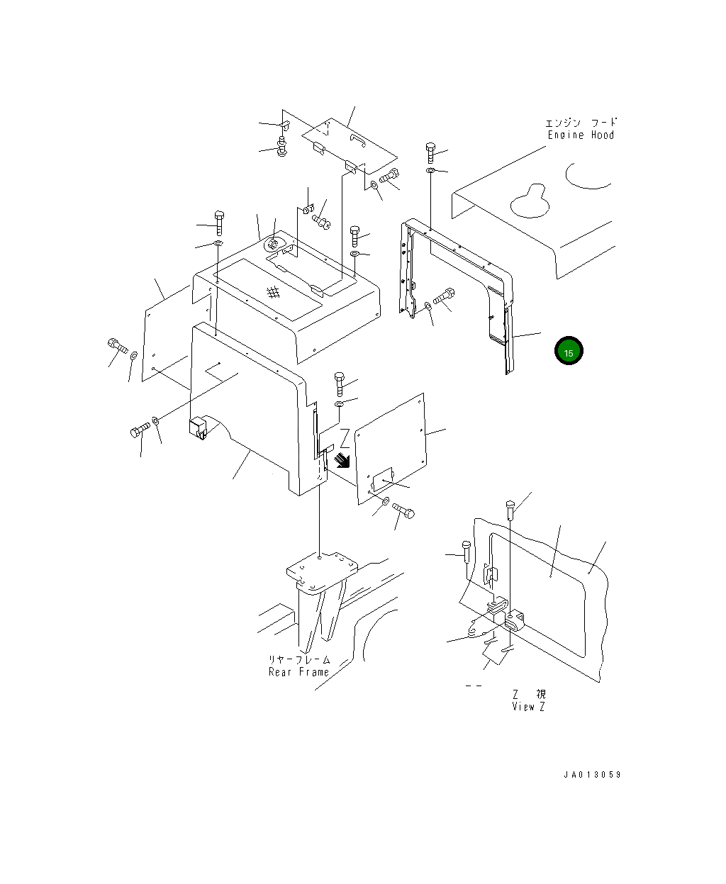 Крышка 235-54-46730 Komatsu