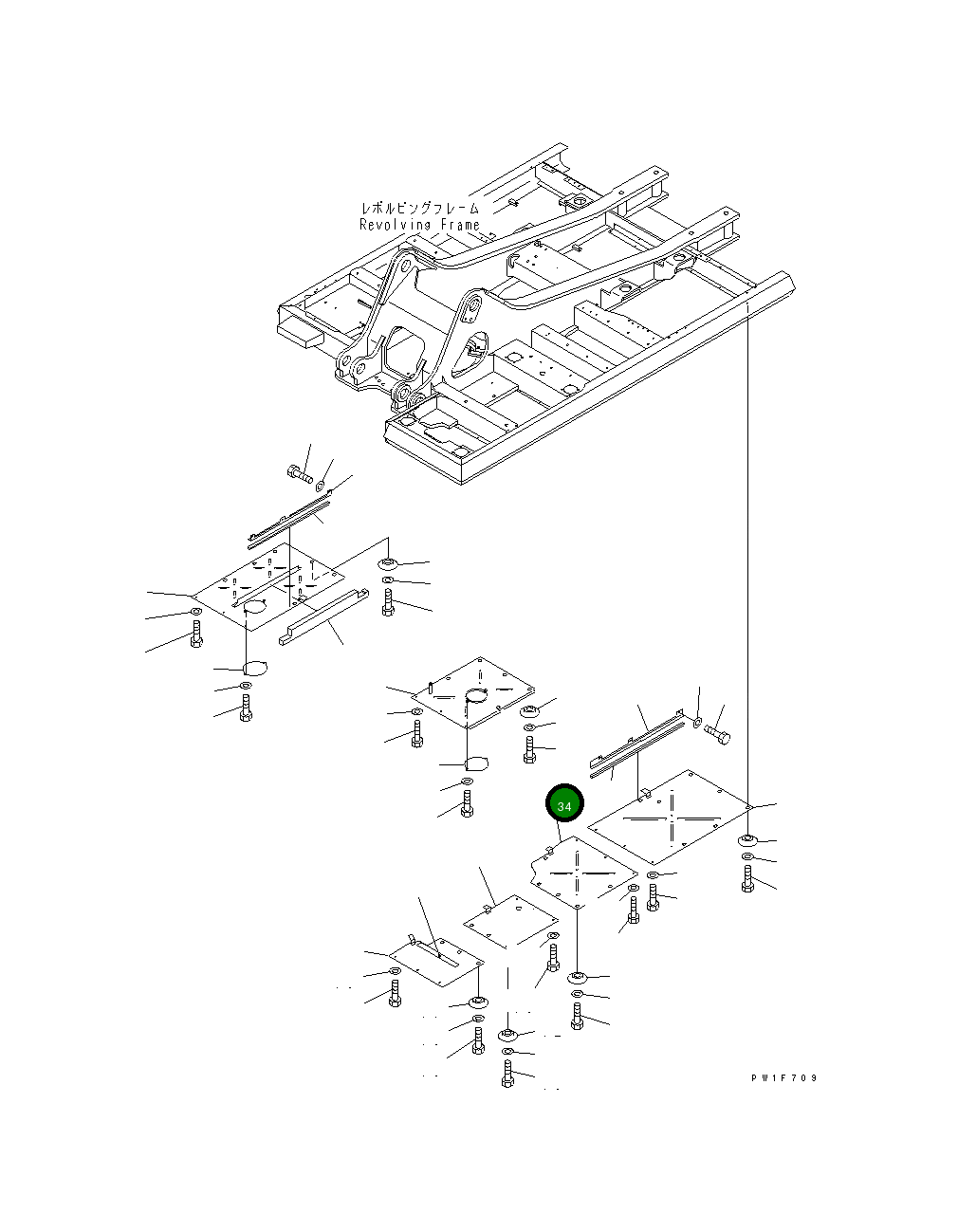 Крышка 208-54-63141  Komatsu