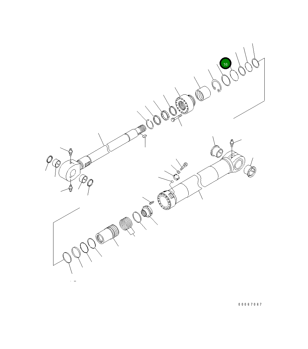 Кольцо уплотнительное (O-Ring) DM51736998  Komatsu