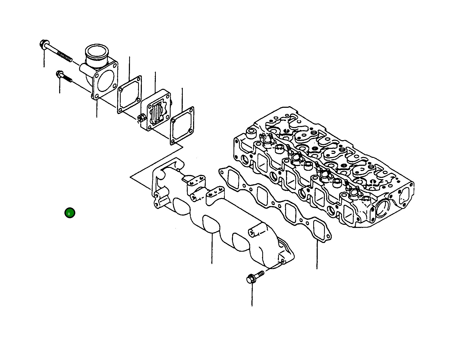 Болт YMR000466 Komatsu