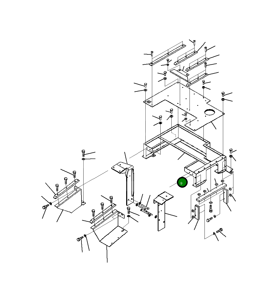 Крышка 20Y-54-B2310  Komatsu