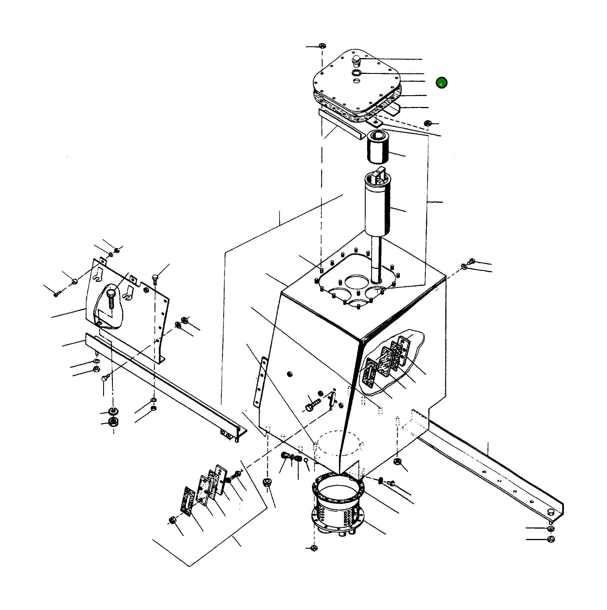 Крышка 2948538M1 Komatsu