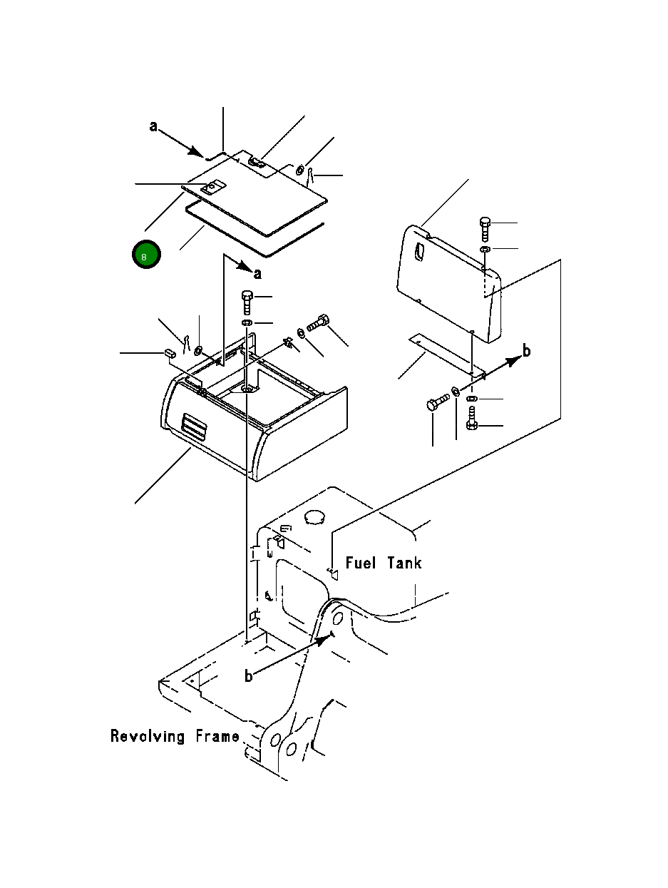 Крышка 20Y-54-29621  Komatsu